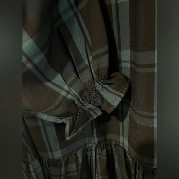 J. Crew Black and Green Plaid Dress - Picture 4 of 11